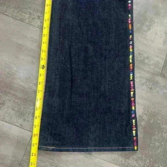 NEW Polo Ralph Lauren Ultra Stretch Wide Leg Jean Dark Indigo Rainbow - Picture 12 of 12